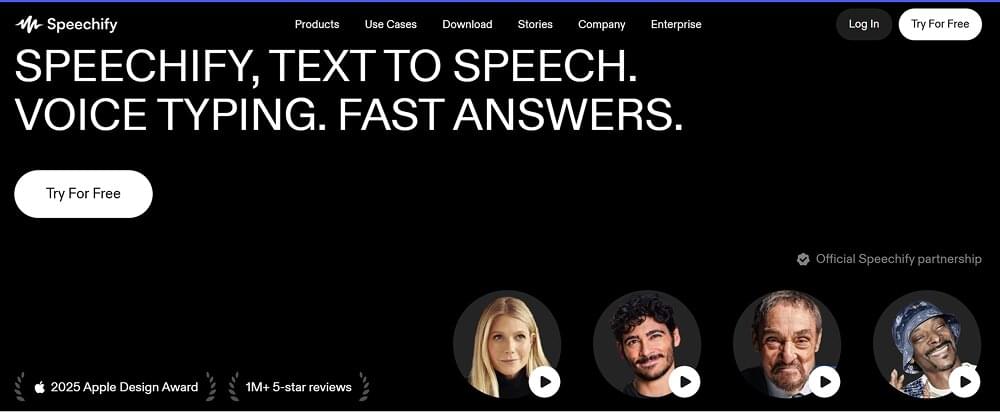 Speechify Dashboard