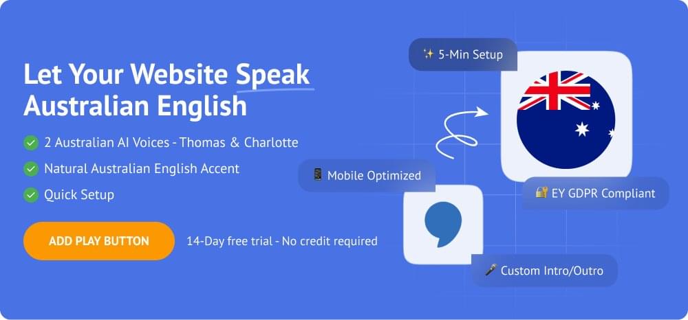 Add Text-to-Speech to your Website