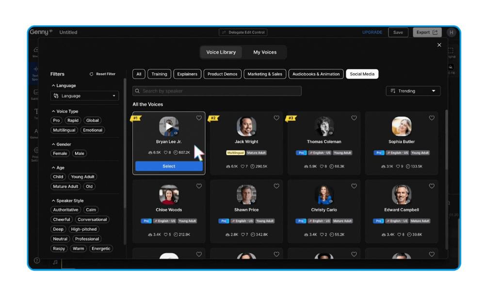 Lovo AI ElevenLabs Alternative Interface Lovo AI ElevenLabs Alternative Interface