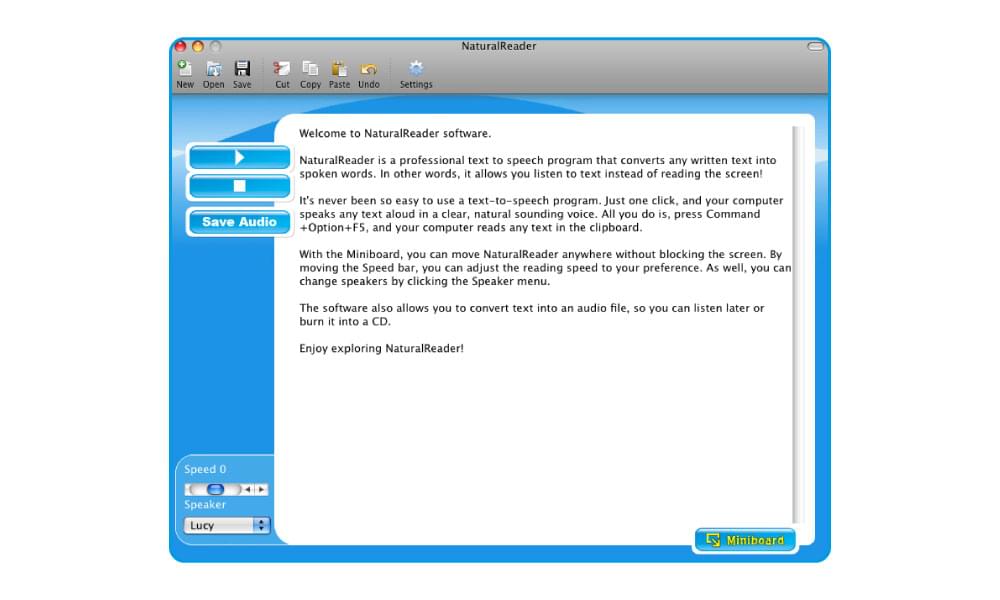 Natural Reader Interface Natural Reader Interface