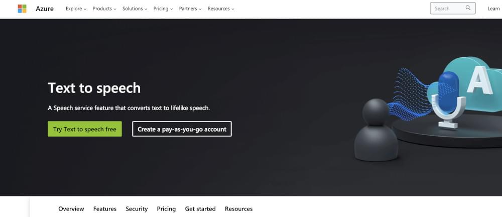 Microsoft Azure text to speech