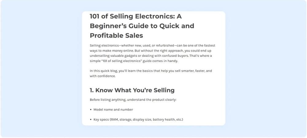 BigCommerce Site Without TTS