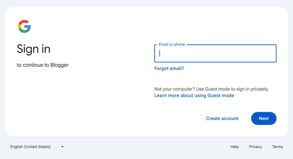 Blogger Login  Blogger Login