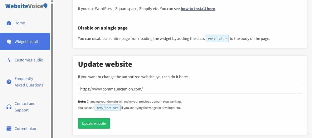 Add French Site to WebsiteVoice Add French Site to WebsiteVoice