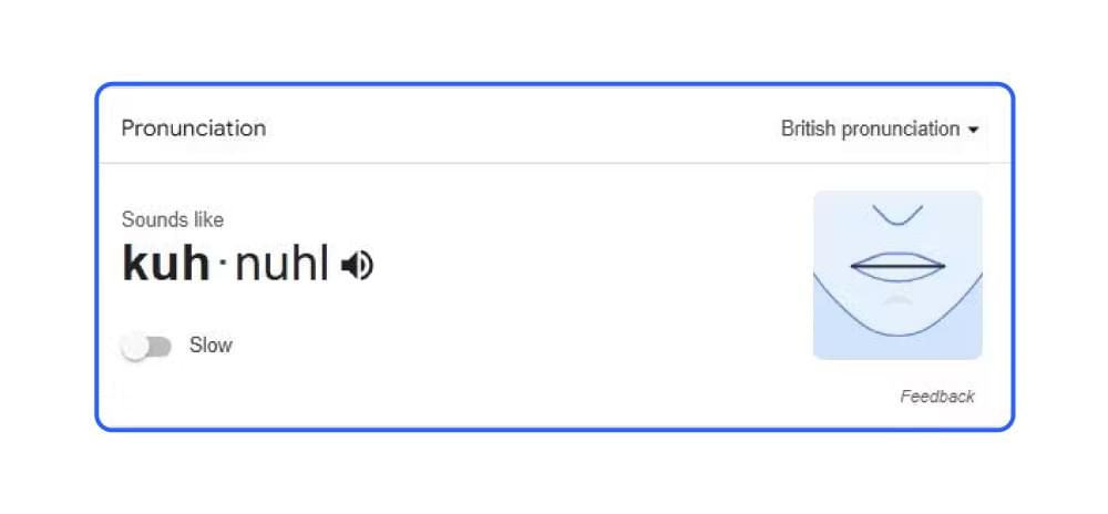 british pronounciation google