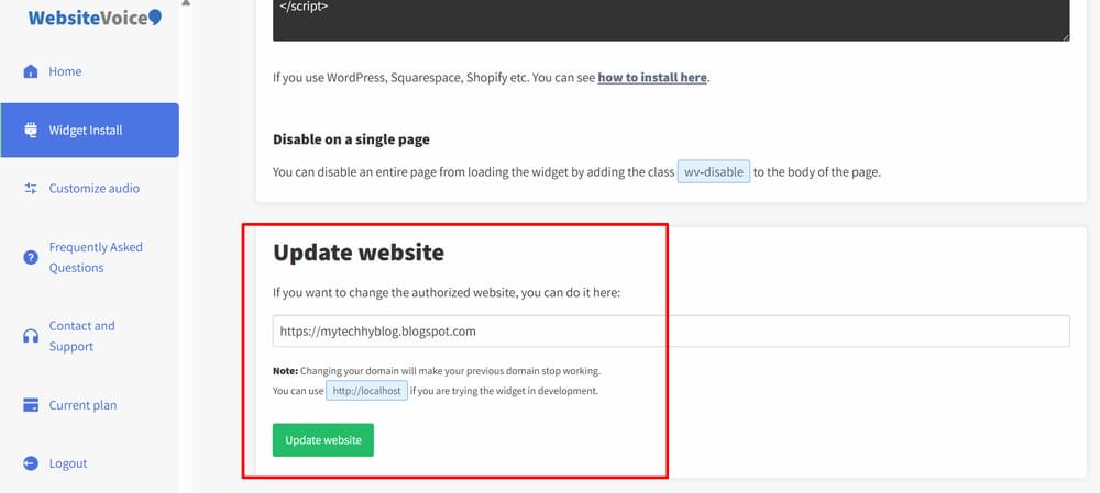 Authorize Website