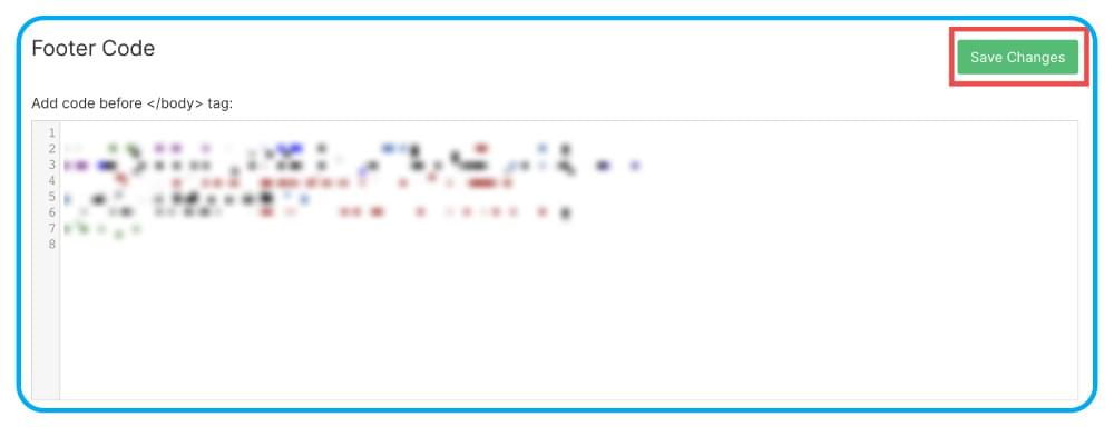 Add Code to Footer