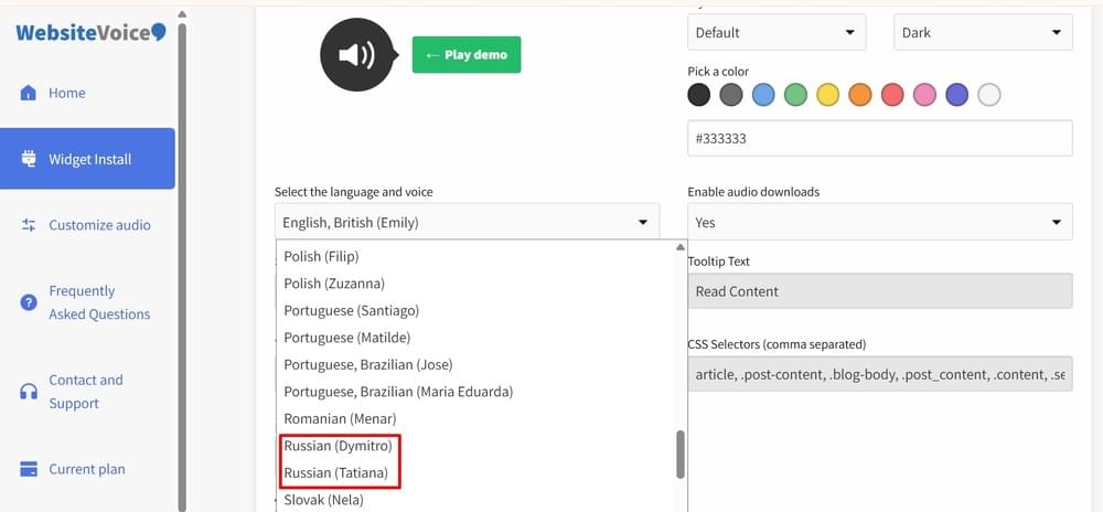 Choose Russian AI Voice Choose Russian AI Voice