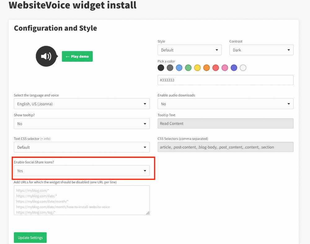 Introducing Social Sharing For Audio Articles Using WebsiteVoice