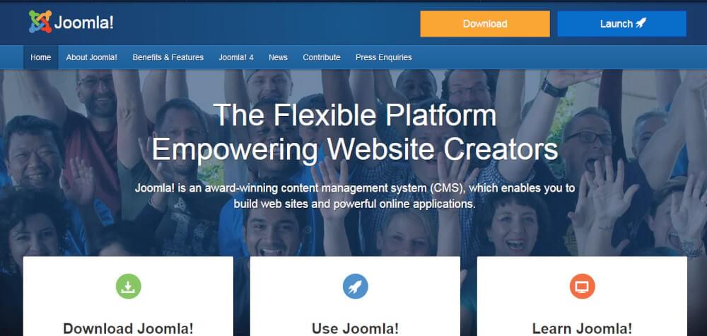 Joomla index page
