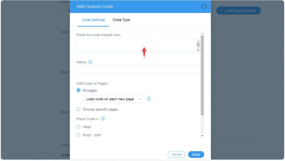 Paste TTS Code to Wix Website Paste TTS Code to Wix