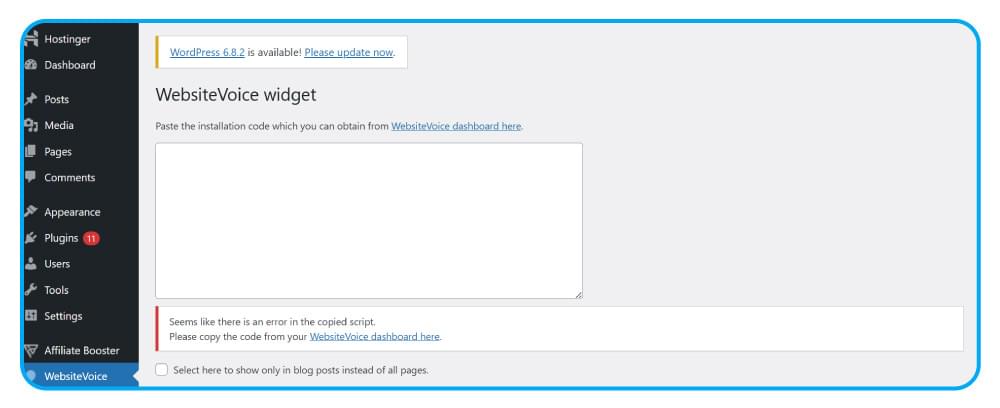 Open WebsiteVoice Dashboard